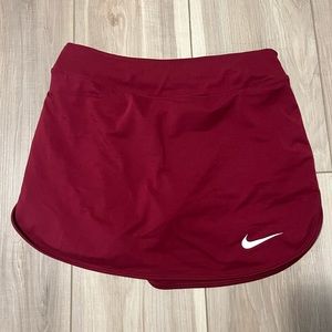 Maroon Nike Court Pure Dri-Fit Tennis Skirt